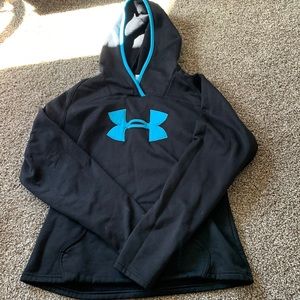 Black & blue Under Armour sweatshirt. Size large
